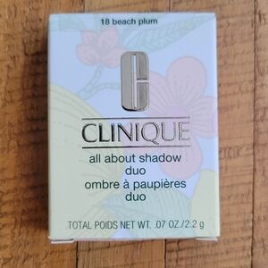 NEW CLINIQUE All About Shadow Duo, 18 Beach Plum